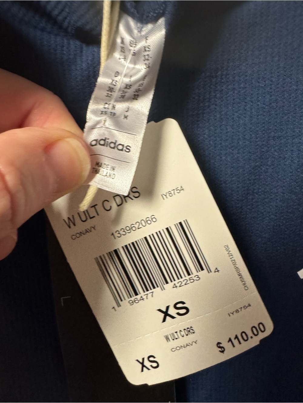Adidas Ult365 Dress in Navy Size XS NWT Retai $110 - Picture 10 of 10